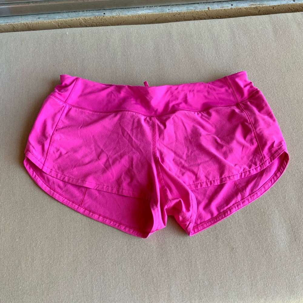 Lululemon speed up Hot Pink Athletic Shorts size 8